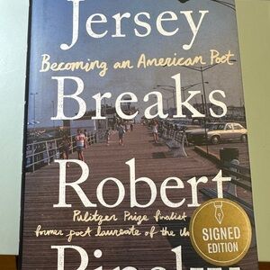 Jersey Breaks: Becoming an American Poet by Robert Pinsky - Signed Edition